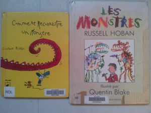 Deux livres de monstres dès 4 ans