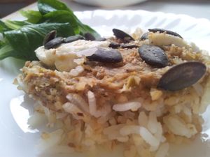 Gratin de poireaux, sarrasin et graines croustillantes