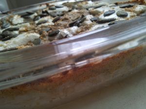 Gratin de poireaux, sarrasin et graines croustillantes