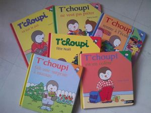 T'Choupi va sur le pot, fête Noël, ne veut pas prêter. (dès 2 ans)