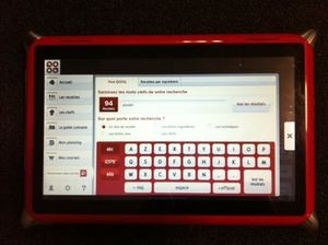 QOOQ, la tablette tactile culinaire.