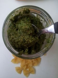 Pesto de fanes de carottes