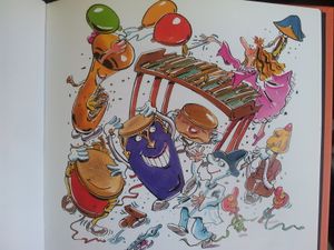 Piccolo Saxo et Compagnie. Raconté par François PERIER et illustré par PEF. Livre-cd dès 5 ans.