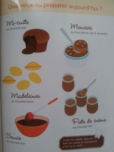 LE Chocolat. 5 recettes du chef Pierre-Olivier LENORMAND. Illustrations de Julie MERCIER. (Dès 3 ans)