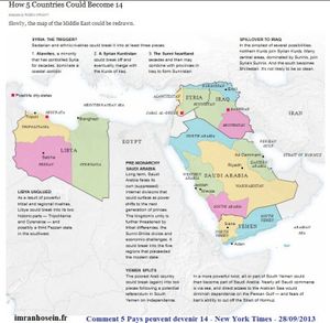 NY Times publie la "nouvelle carte" d'Afrique du nord et du Moyen Orient