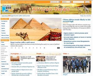 L'Afrique et le restant du monde sur Xinhua