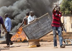 Manifestation antifrançaise en Centrafrique (7 sur 7)