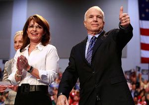 Mc Cain et Palin à un meeting US