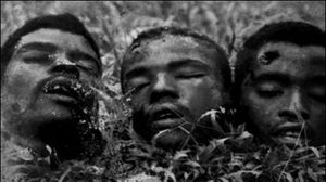 Têtes coupées de combattants nationalistes exposées en public (Association des vétérans PCF. du Cameroun, Asvecam).