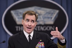 Le contre-amiral John Kirby a déclaré que le Pentagone allait envoyer 1500 soldats US supplémentaires en Irak dans les prochains mois / Manuel Balce Ceneta / AP Photo