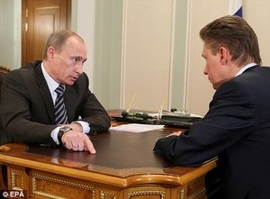Vladimir Poutine et Alexei Miller