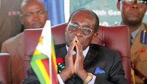 Robert Mugabe, président du Zimbabwe. © AFP