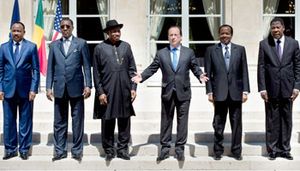 Lors du sommet de Paris pour la sécurité au Nigeria, le 17 mai 2014. ©Alain Jocard/AFP