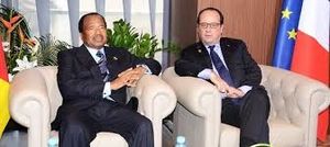 Le "chef de guerre" françafricain Hollande s'est-il rendu 4 h dans la dictature de Biya pour demander la libération des 9 soldats français qui auraient été capturés au sein du groupe terroriste Boko Haram ?
