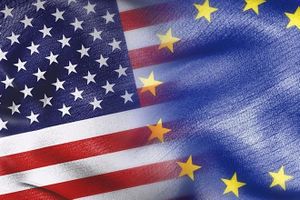 Bannière USA sur l’Europe (Il Manifesto)