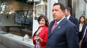 Eva Golinger et Hugo Chavez