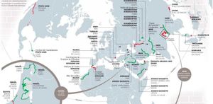 Voici la carte du monde des murs séparant les frontières (Citizenpost.fr)