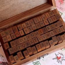 Le coffret de tampons "alphabet"