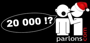 20 000 VISITES SUR PARLONS COM’… MERCI !