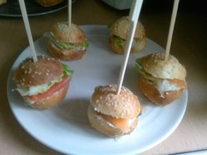 mini hamburgers revisités à la française