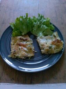 Lasagnes légères aux courgettes, thon et chèvre