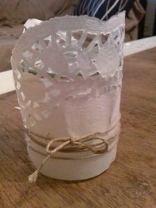 Diy pour réaliser des photophores dentelles