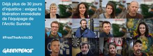 Russie : libérez les militant(e)s de Greenpeace !