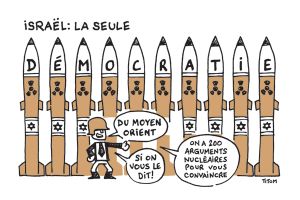 Nucléaire militaire :après l’accord avec l’Iran, qu’attend-on pour s’occuper d’Israël ?