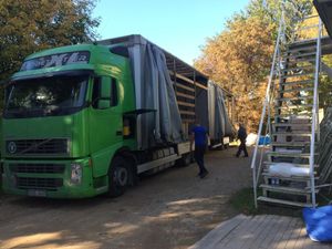 Le 80ème camion d'AIMA pour un établissement pour grands handicapés