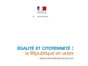 Synthèse comité interministériel : Egalité&Citoyenneté