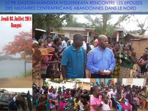 Lu pour vous : Le Pr Gaston N'Guérékata reçoit la déléguée des épouses des soldats centrafricains réfugiés au Soudan