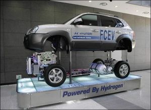 11/12/2013: Livraison de deux voitures électriques hydrogène ix35 de Hyundai en France