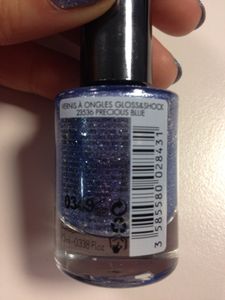 Bleu argenté pailleté