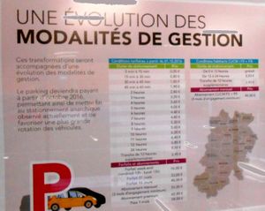 Ils osent appeler ça UNE ÉVOLUTION DES MODALITÉS DE GESTION : le parking payant de la gare TGV