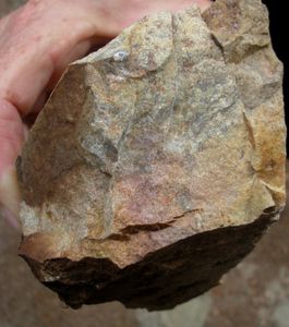 Des grès plaqués au dessus du granite à la Coiffe au Diable