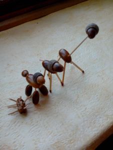 Faire des animaux avec des glands
