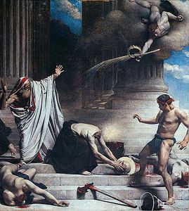 "Le martyre de Saint Denis" par Léon BONNAT (salon de 1885, étrillé par Huysmans : http://www.huysmans.org/artcriticism/salon1885.htm)