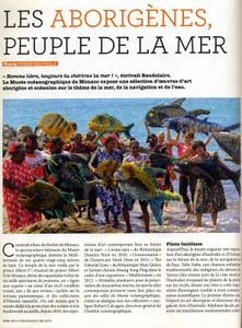 Article de Connaissance des Arts sur l'exposition Taba Naba, Monaco