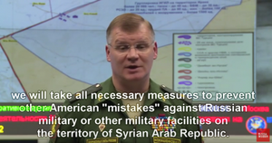 Nous prendrons toutes les mesures nécessaires pour protéger les force russes présentes sur le territoire syrien des « erreurs » américaines