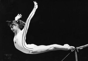 Olympic gymnast Nadia Comaneci gives advice to startups : As an entrepreneur and a gymnast, you have to be UNWILLING TO STOP