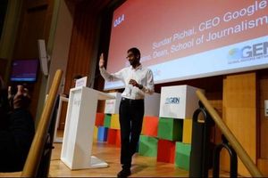 Sundar Pichai PDG de Google, fait le Show SCIENCES PO - Paris