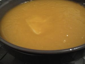 Soupe de potimarron au Beaufort