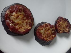Aubergines façon mini pizza