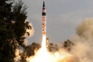 Nouveau tir d'essai d'un Agni-V indien
