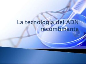 Tecnología del ADN recombinante