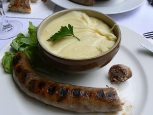 Aligot (purée au fromage) avec le soup and co