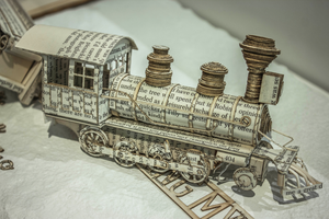 Thomas Wightman - Livre-sculpture - Derailing my train of thought
