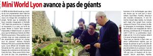 Article dans le journal "Vaulx en Velin Journal" du 3 Décembre 2014