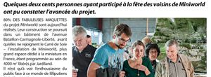 Article dans le journal le magazine "Vaulx en Velin Journal" du Mercredi 3 Juin 2015