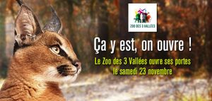 Le zoo des 3 Vallées ouvre ses portes le samedi 23 novembre!